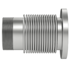 Single Unrestrained Exhaust Expansion Joint Fixed Flange OE X Male NPT