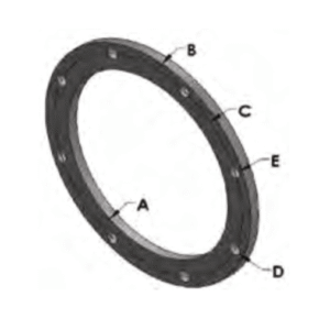 Cat Style Flanges Round - Size 8”